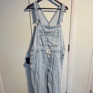 GAP Women's Light Blue Denim Overalls